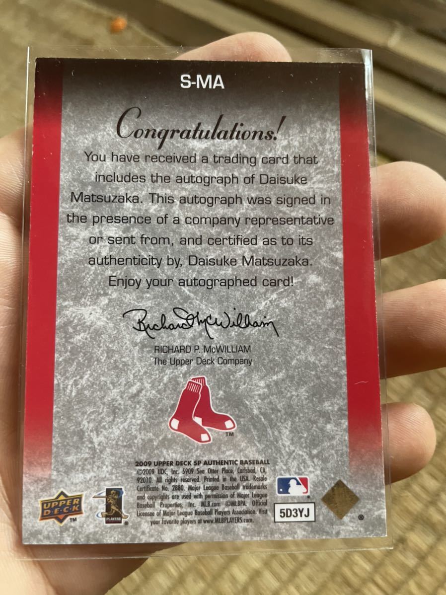 BostonREDSOX時代の松坂大輔投手の直筆サインカードです。 2026年最新】Yahoo!オークション -松坂大輔 サインの中古品・新品・未