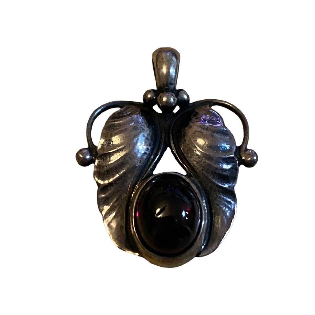 Georg Jensen ジョージジェンセン ガーネット ネックレストップ 1994年