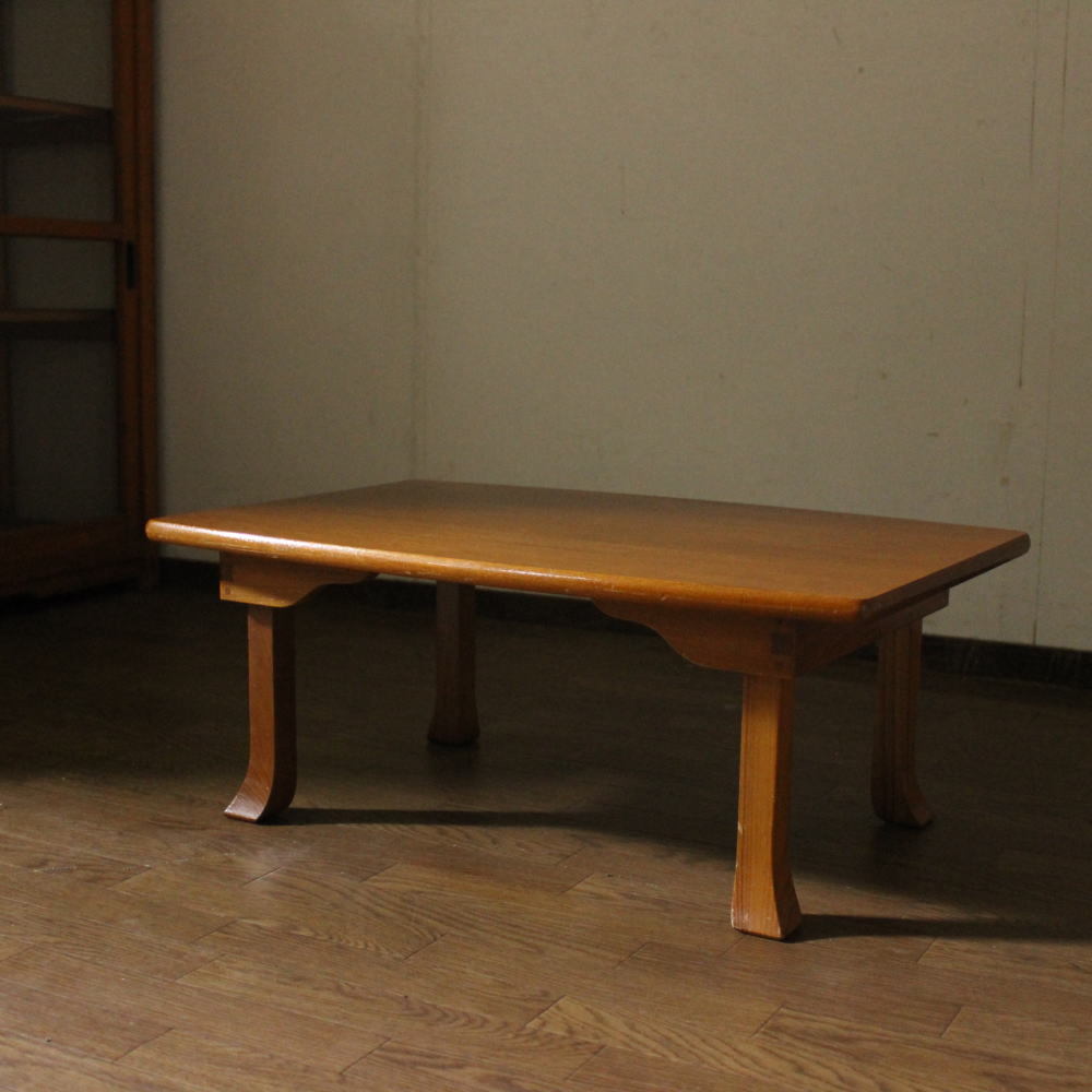 C-1 昭和レトロ 折りたたみテーブル 木製 作業台 机 古家具 古道具 C-1