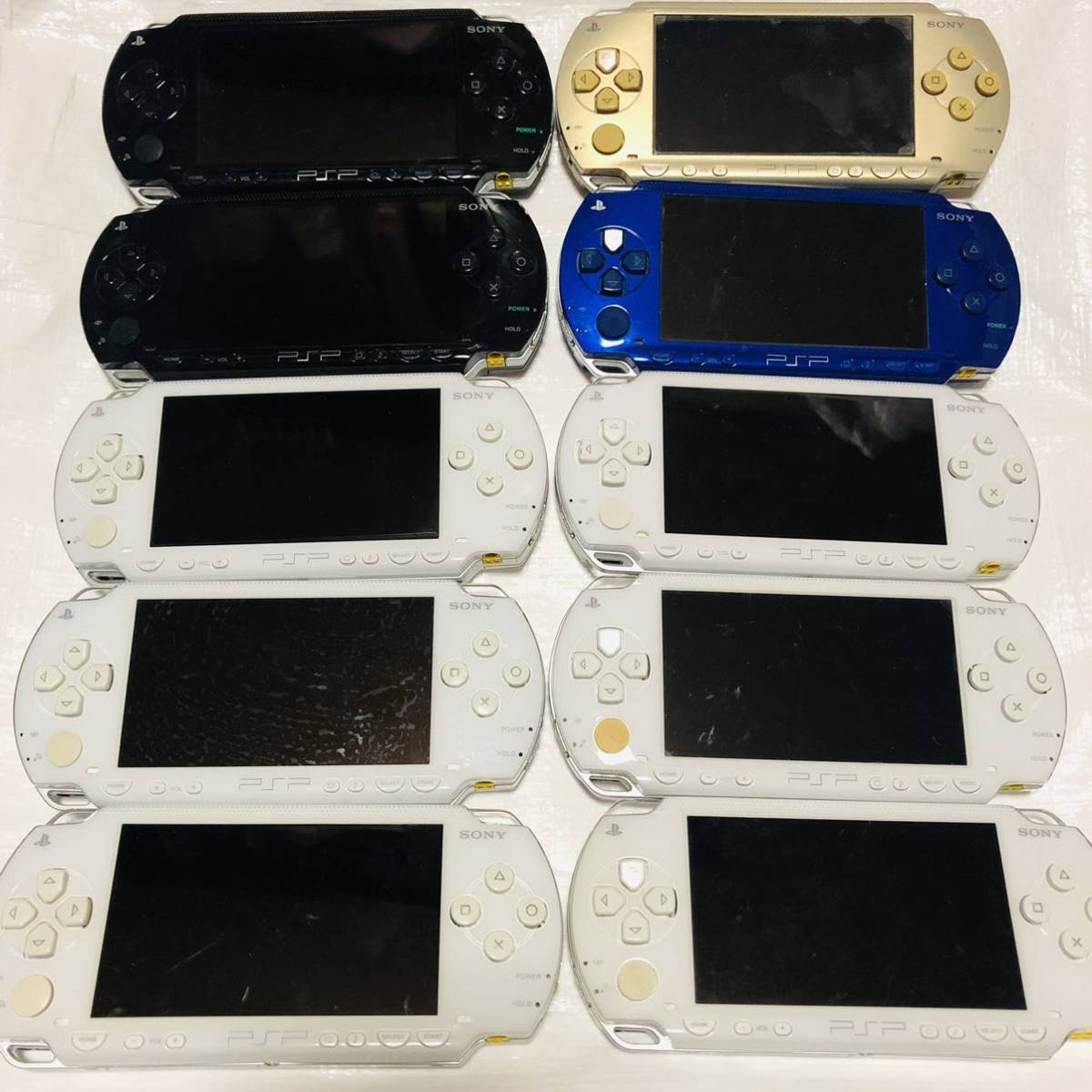 セール，定番人気 10台セット PSP-1000 液晶割れなし 全台バッテリー メモリースティック2GB装着済 ②(PSP3000シリーズ)｜売買されたオークション情報、yahooの商品情報をアーカイブ公開 - オークファン PSP本体