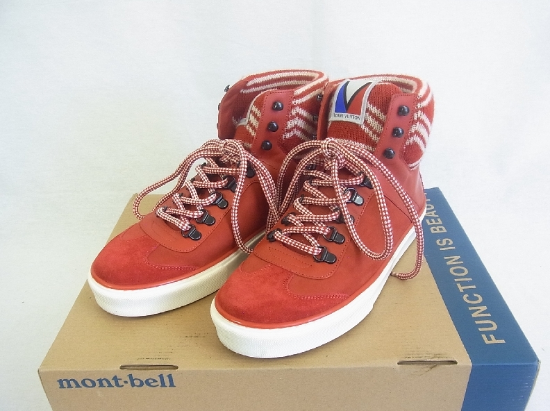 ■■ルイヴィトン★赤ハイカットレザースニーカー５．５■■