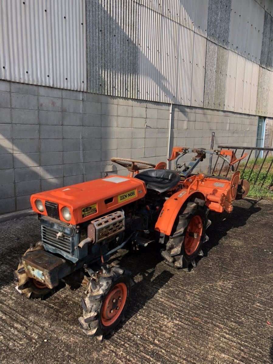 トラクター　クボタB5000　実働　四駆 クボタ トラクター B5000 4WD 9馬力 ロータリー付 作業幅 約1100mm 耕