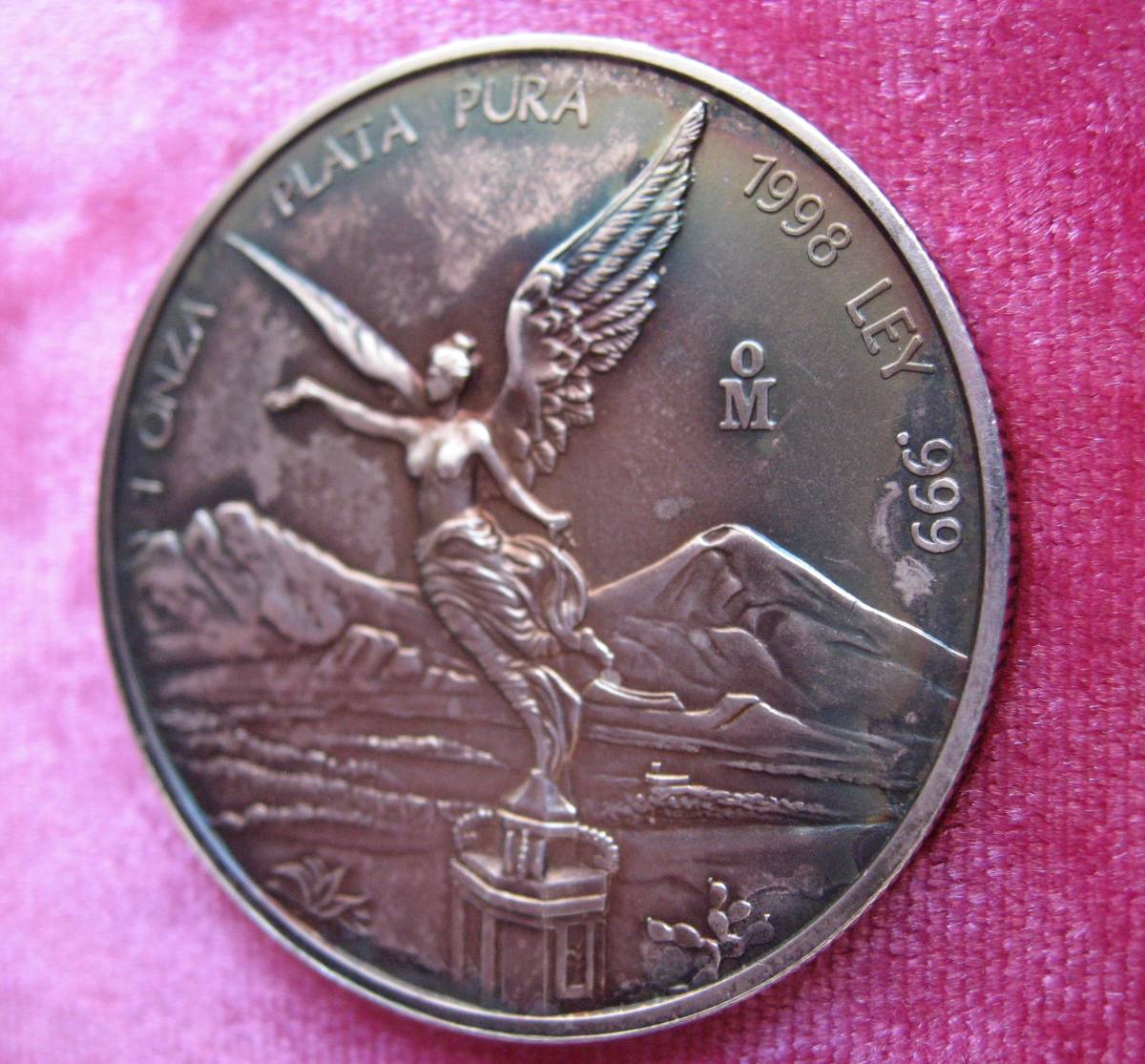 0 勝利の女神 純銀1オンス 1ONZA PLATA PURA LEY メキシコ1998年