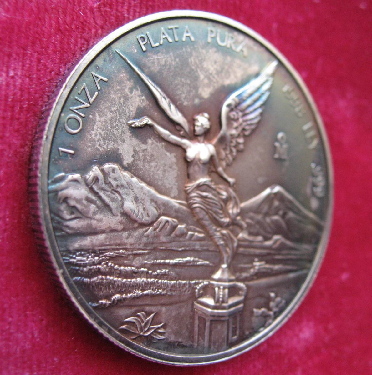 0 勝利の女神 純銀1オンス 1ONZA PLATA PURA LEY メキシコ1998年