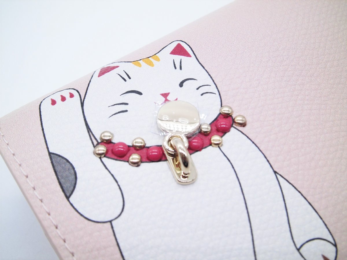 14□【新品】FURLA フルラ レザー 長財布 リトルキャッツ 招き猫 