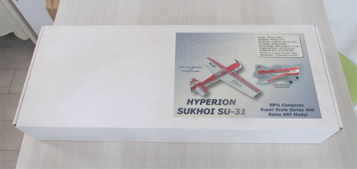 SU-31 Sukhoi RC SUKHOI - HYPERION 電動機 0 1 CUP ラジコン飛行機
