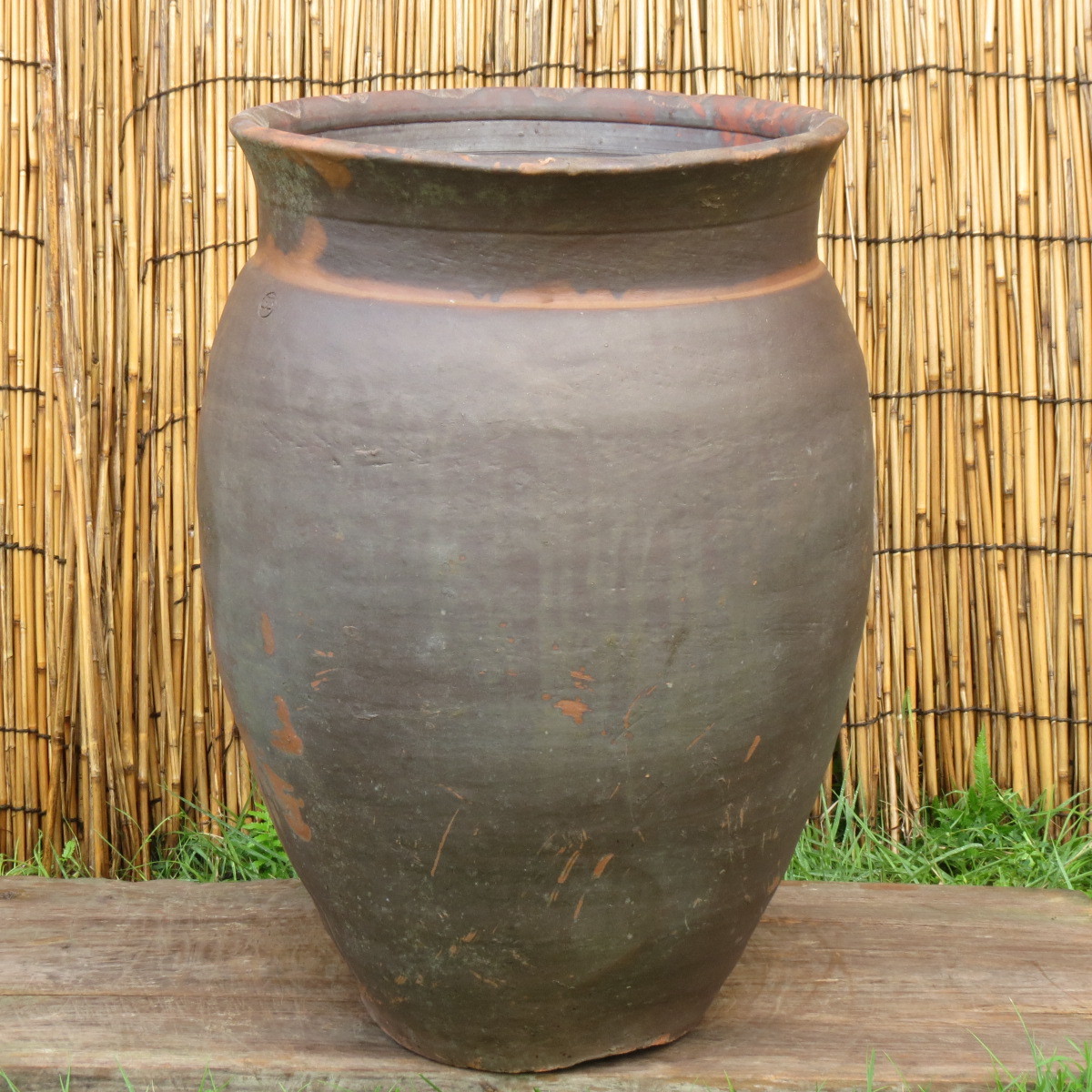 唐津焼の甕 高さ67㎝ 壺 めだか鉢