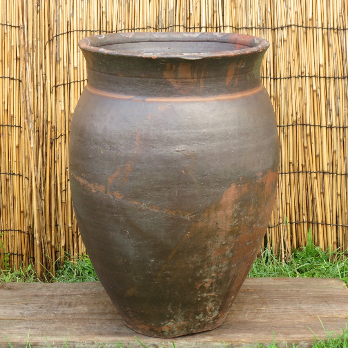 唐津焼の甕 高さ67㎝ 壺 めだか鉢