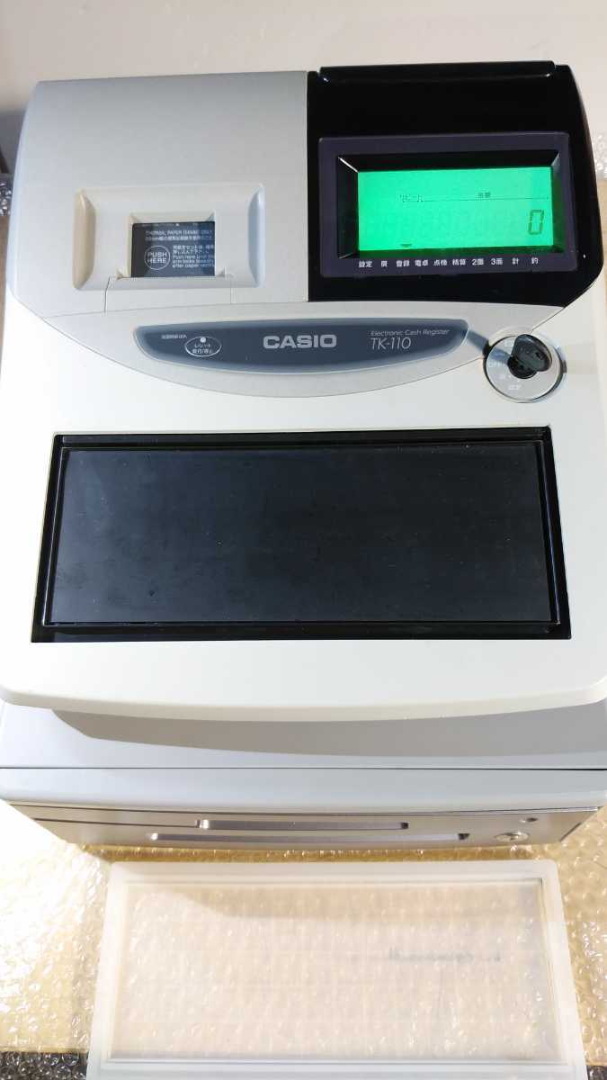 事務・店舗用品 CASIO TK-110 レジスター カシオ 鍵付き