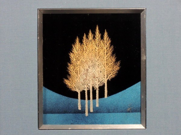 蒔絵師 吠木正樹/「静樹/立木」/輪島塗/漆絵/漆額/沈金/漆芸額/ 