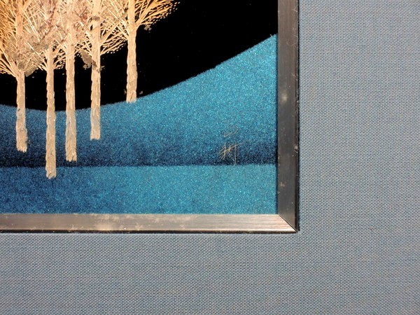 蒔絵師 吠木正樹/「静樹/立木」/輪島塗/漆絵/漆額/沈金/漆芸額/額装品  