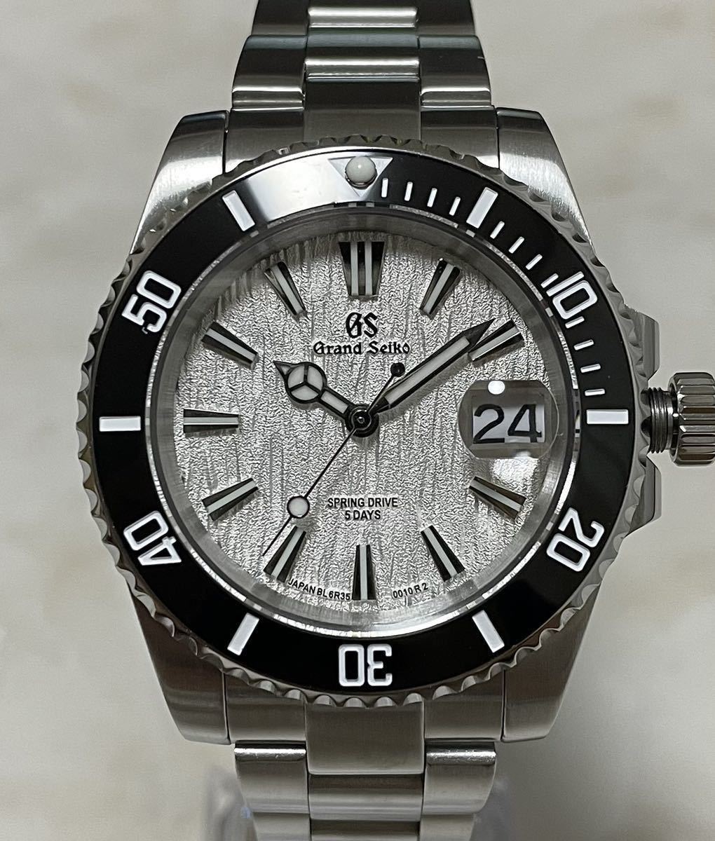1円~ SEIKO カスタム ダイバーズ mod 白樺 黒 サブ GS 自動巻 1円~ SEIKO カスタム ダイバーズ mod 白樺 黒 サブ GS 自動巻