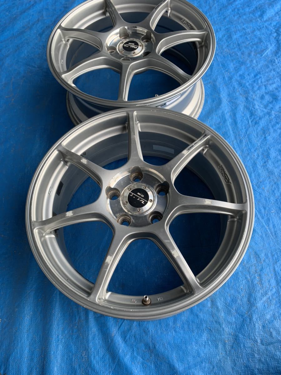 ENKEI RACING RS+M 17インチ7J 5穴PCD114.3 オフセット45 中古アルミ