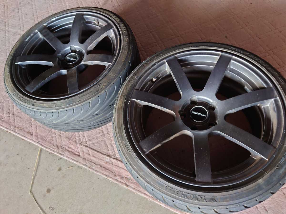 オリジン　DNA 9J+30 逆反り　114.3 5H 2本　ホイール　引取り可能　18インチ