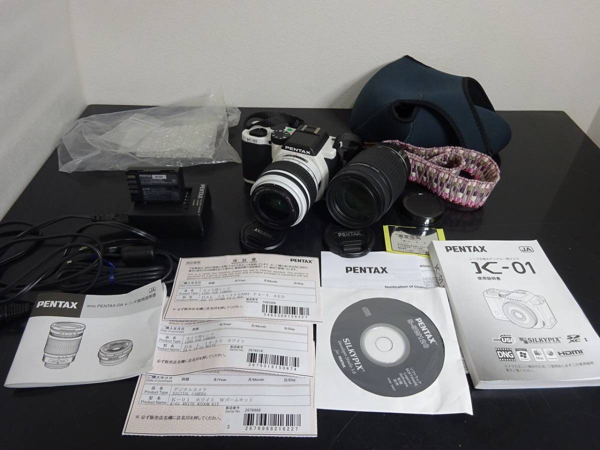 ペンタックス K-01 PENTAX ボディ ジャンク品PENTAX ホワイト⁄ブラック