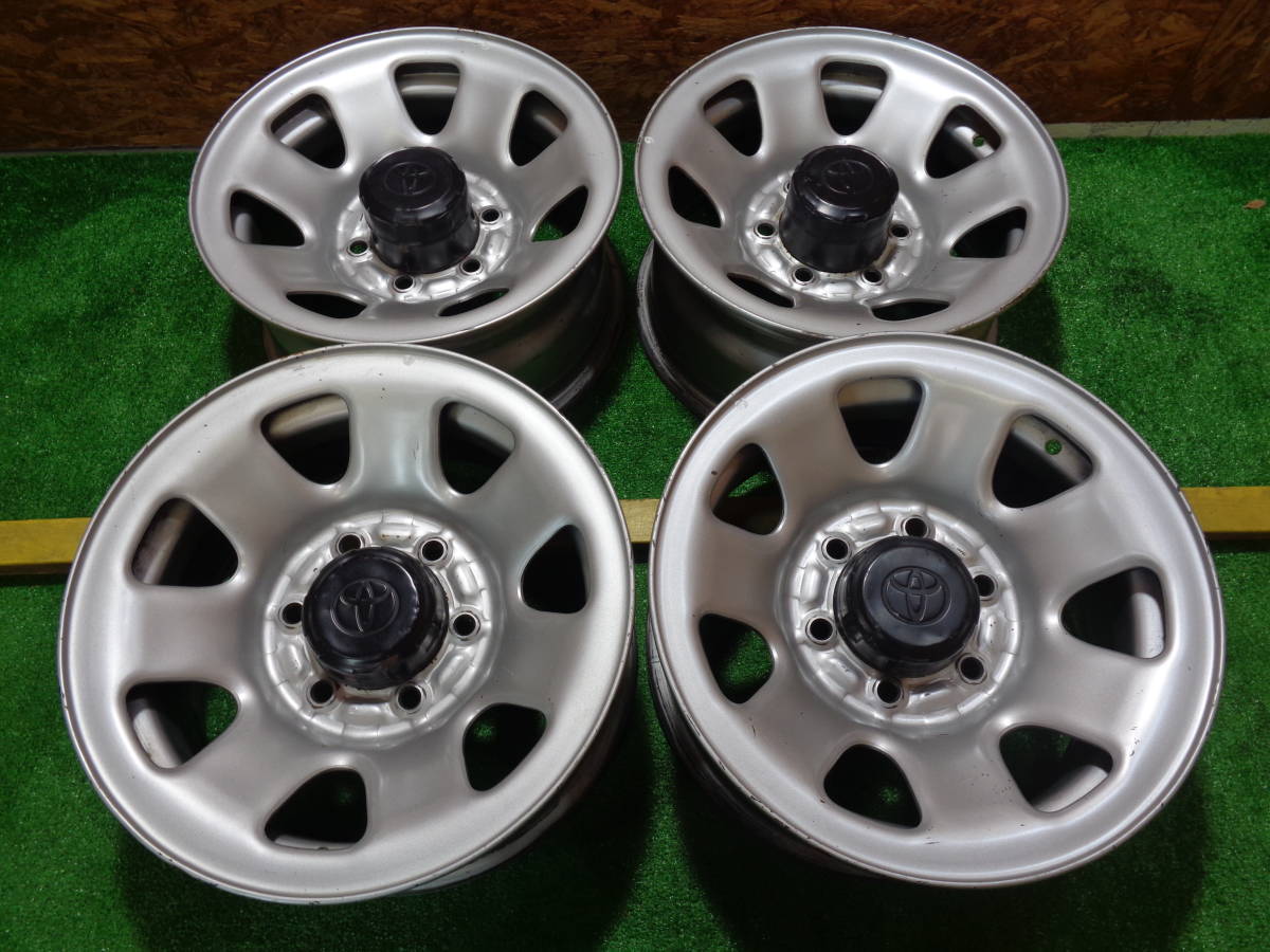 【新作，お得】 ホイール本SET トヨタ純正スチール 130ハイラックスサーフワイド 15-7J 139.7/6 +8(純正品)｜売買されたオークション情報、yahooの商品情報をアーカイブ公開 - オークファン 6穴