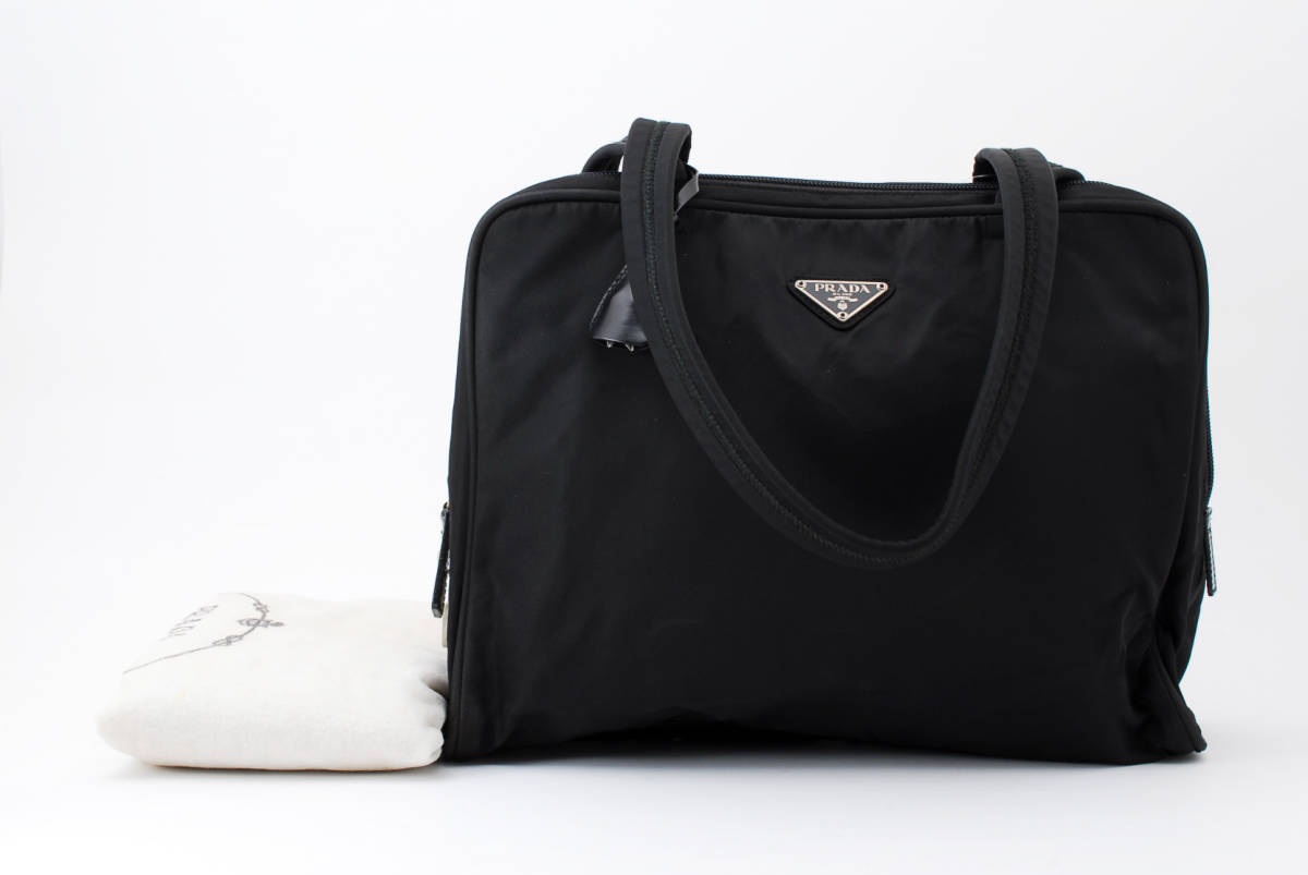 1円スタート】PRADA プラダ テスート ナイロン リナイロン トート