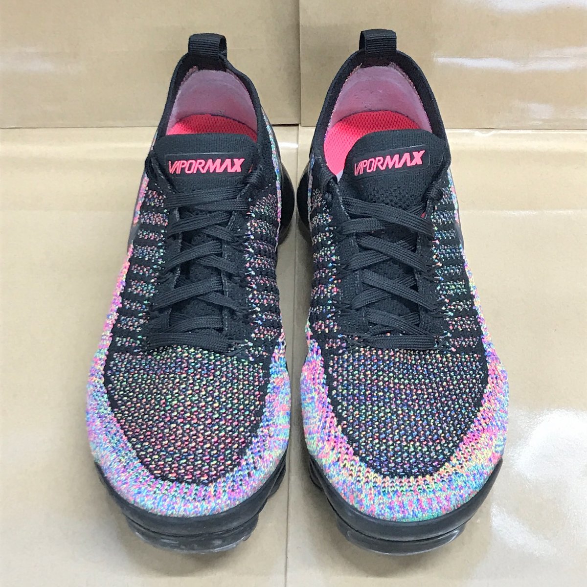 【美品】 25cm US7 NIKE AIR VAPORMAX FLYKNIT 2 942842-017 ナイキ エア ヴェイパーマックス フライニット 2 ブラック H79774