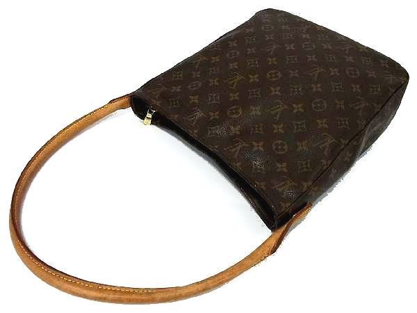 1円 LOUIS VUITTON ルイヴィトン M51145 モノグラム ルーピングGM ショルダーバッグ トート 肩掛けかばん レディース ブラウン系 AC5374CN モノグラム ルイヴィトン VUITTON ワン ⑩ 中古良品１円ルイヴィトン