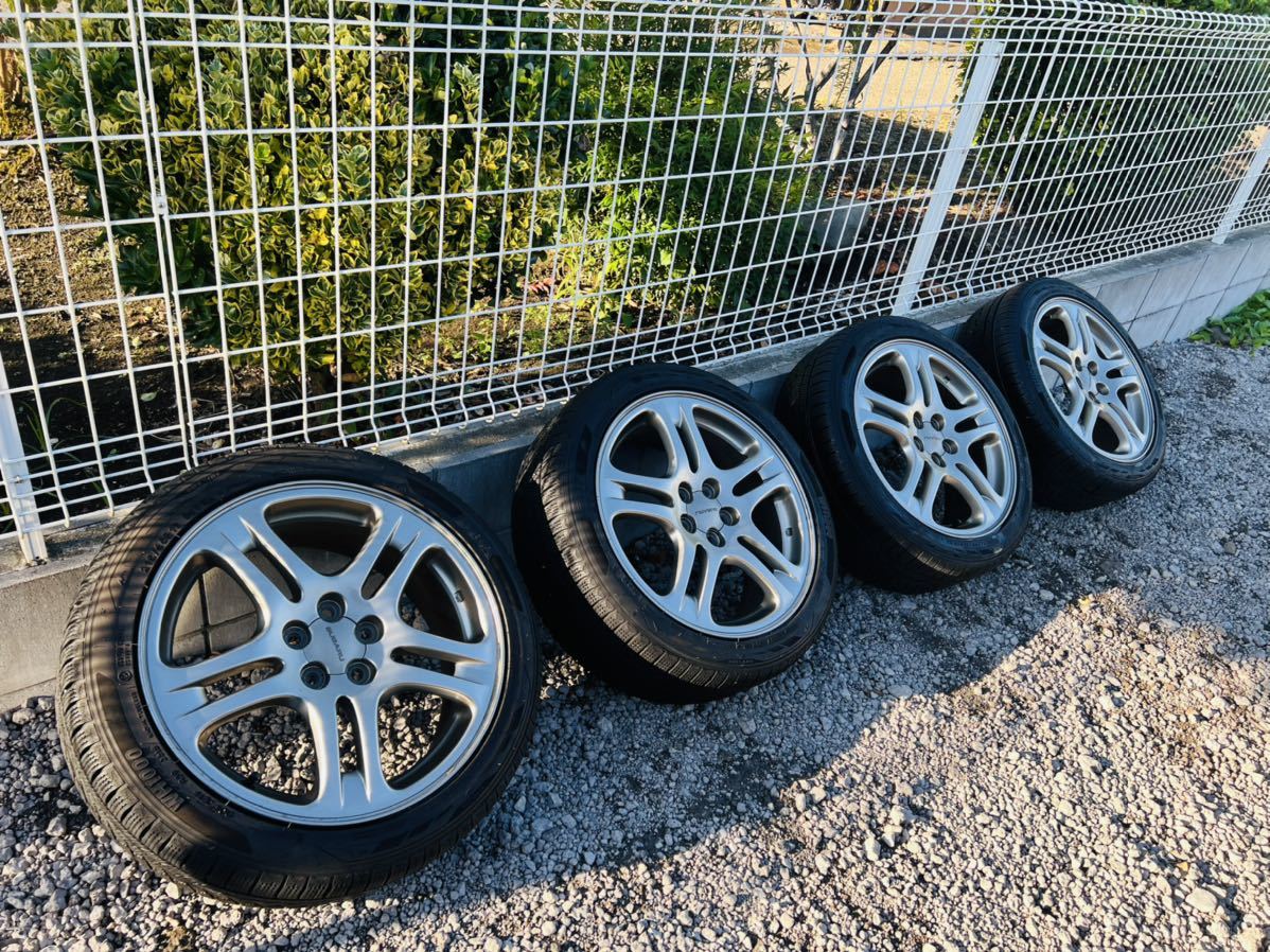 人気SALE，格安 スバル純正インプレッサ GDAレガシィ BE BP BLタイヤホイール 17インチ 7.0J＋55 PCD100 ５穴 215/45R17 フォレスター など(ラジアルタイヤ)｜売買されたオークション情報、yahooの商品情報をアーカイ 5穴