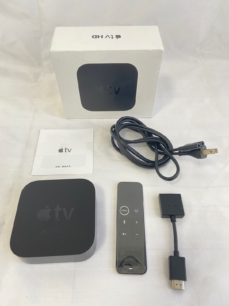 AppleTV （第4世代）32GB動作確認済、テレビに繋ぐHDMIケーブル付き