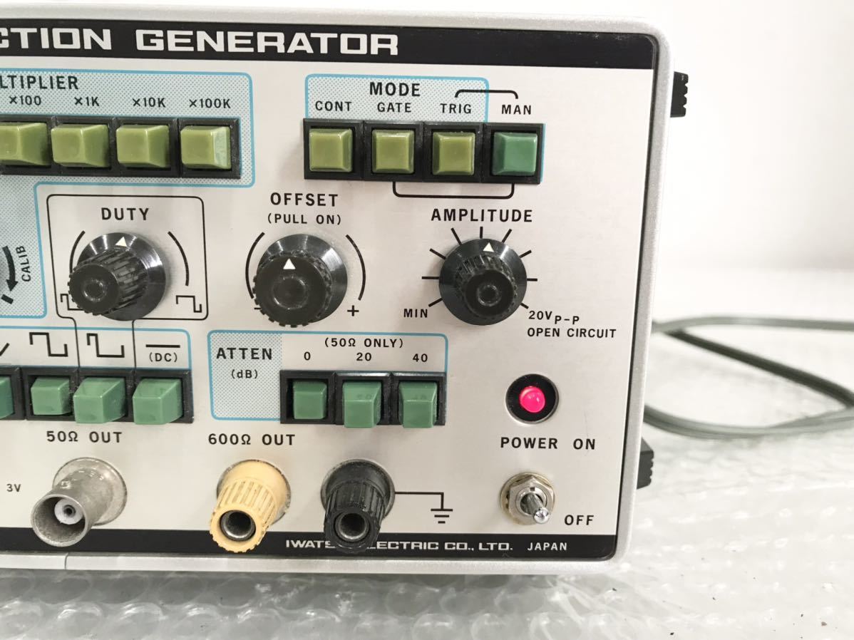 □【通電確認済み】IWATSU/FG-330/FUNCTION GENERATOR/低周波発振器