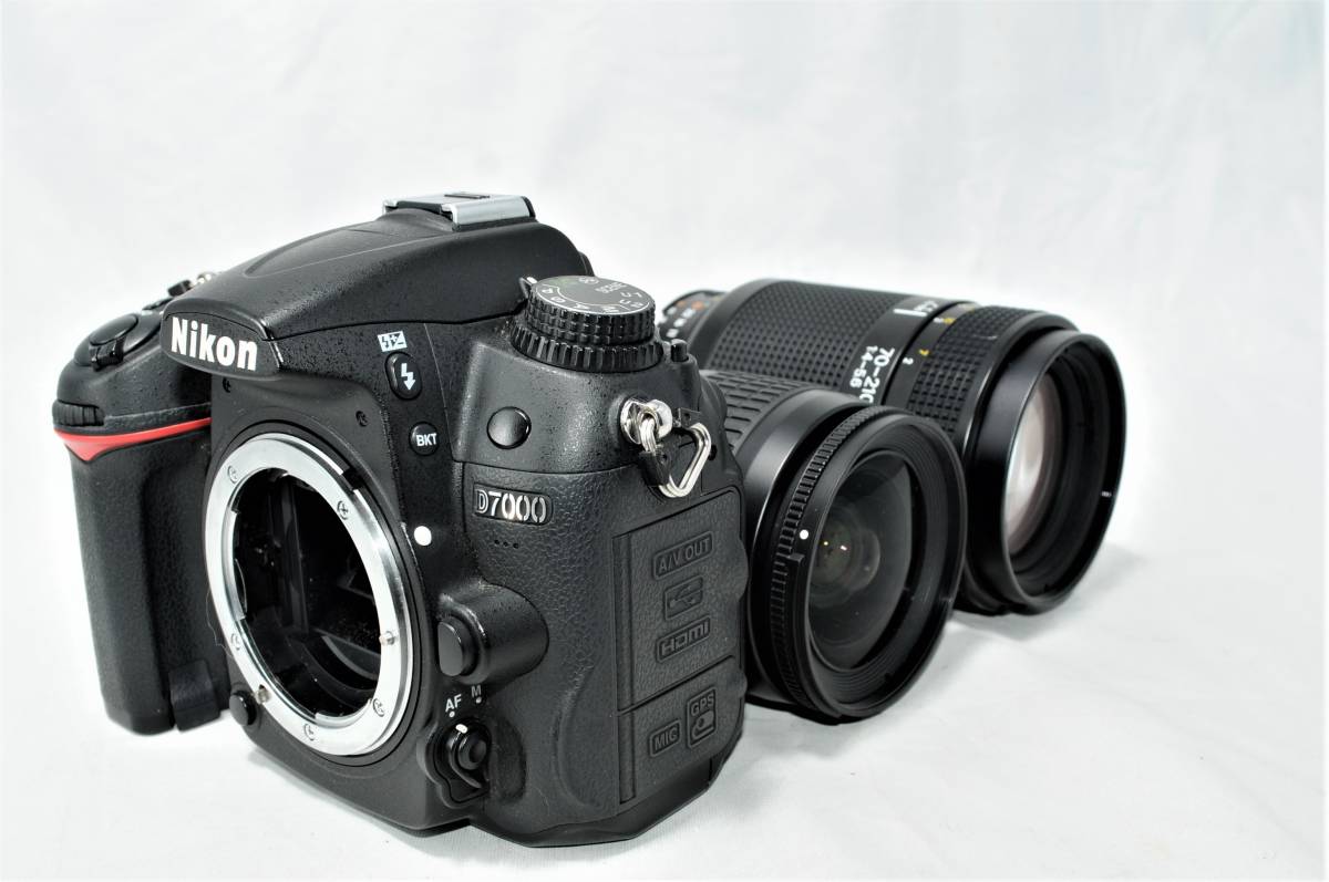 ☆バッグ付美品☆ ニコン Nikon デジタル一眼レフカメラ D7000 ダブル 