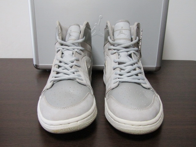 新品 NIKE AIR JORDAN 1 RETRO 2001 ADDITION NEUTRAL GREY METALLIC 
