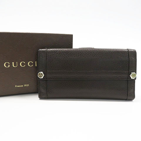 グッチ 長財布 - 0 GUCCI レディース Wホック 美品 キャンバス 231839 