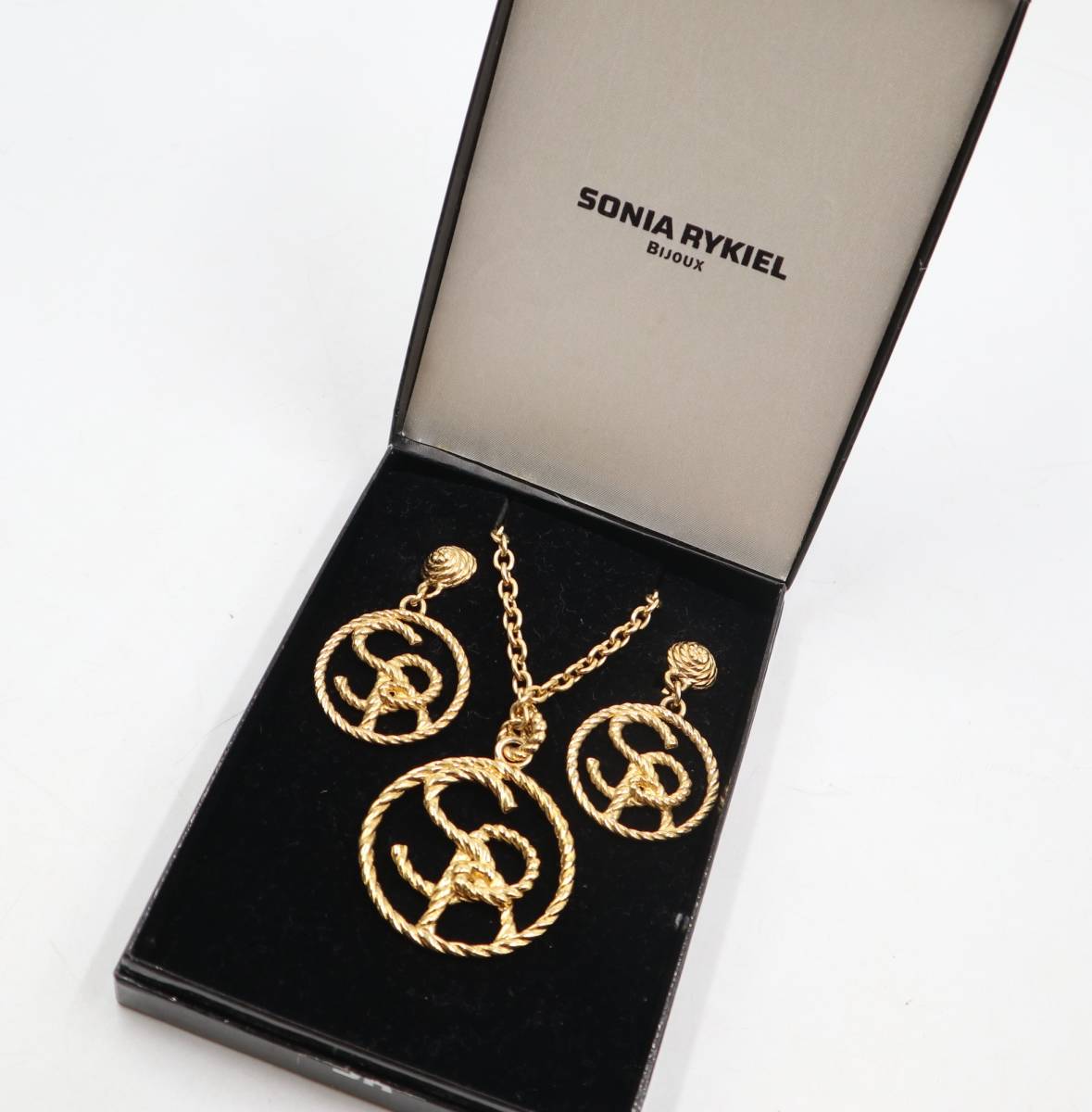 ☆SONIA RYKIEL ソニアリキエル ネックレス イヤリング セット