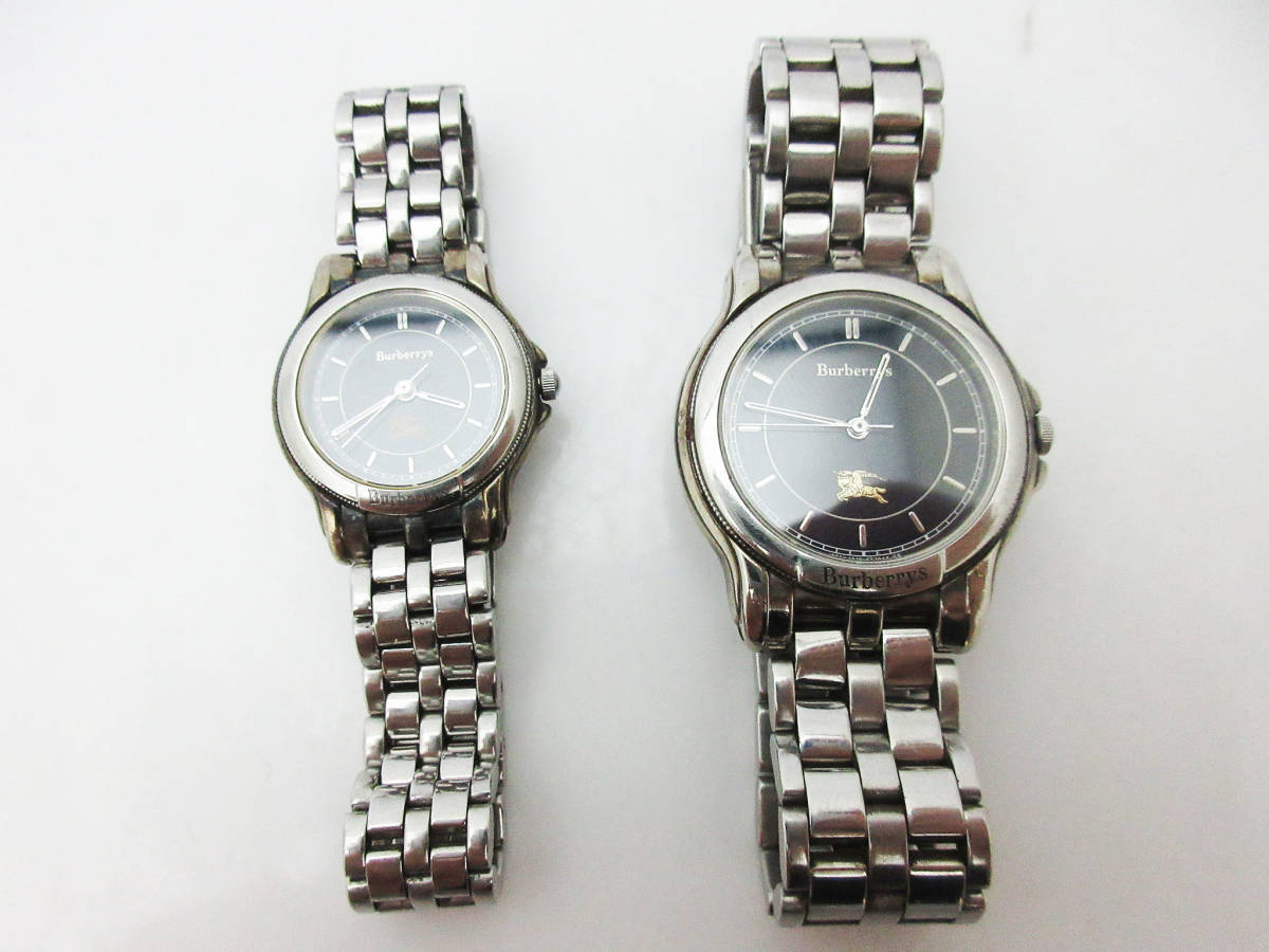 お買い得，100%新品 B62 ペアウォッチ 腕時計 2本 バーバリーズ Burberrys メンズ 5530-F52339 / レディース 6031-G13443 クォーツ腕時計 ジャンク(バーバリー)｜売買されたオークション情報、yahooの商品情報をアーカイブ公 バーバリー