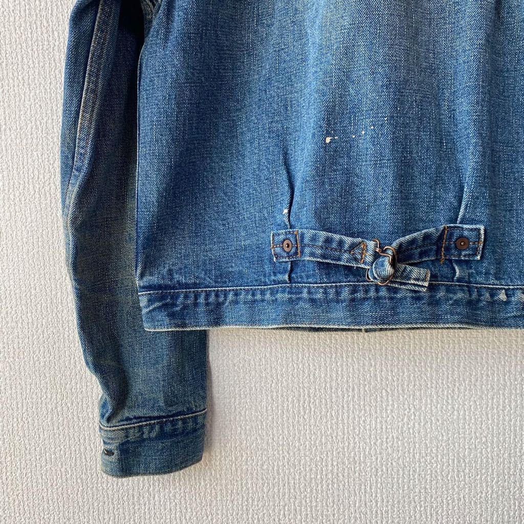 現HYKE green ダメージ加工デニムジャケットサイズ1 green（Gジャン