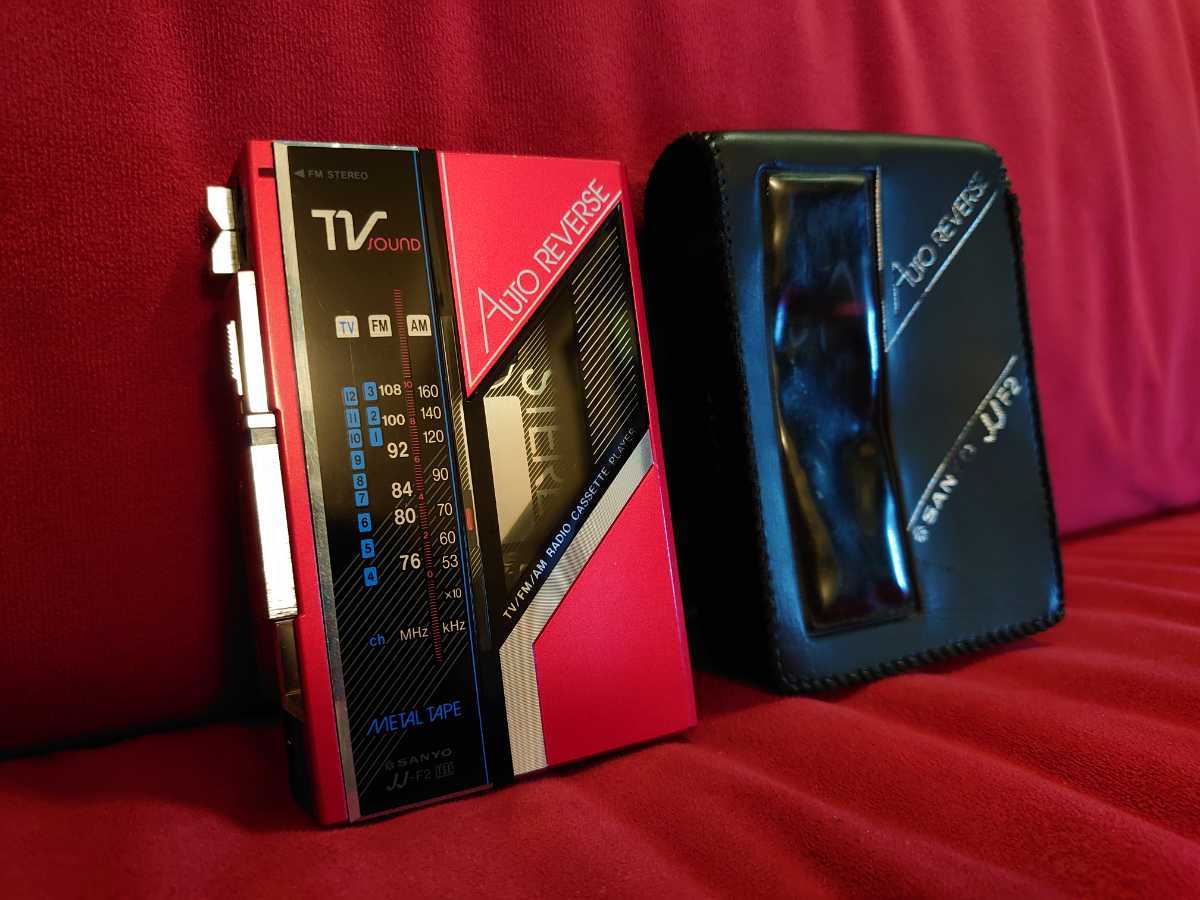 SANYO】JJ-F2 PORTABLE RADIO CASSETTE PLAYER サンヨー ポータブル