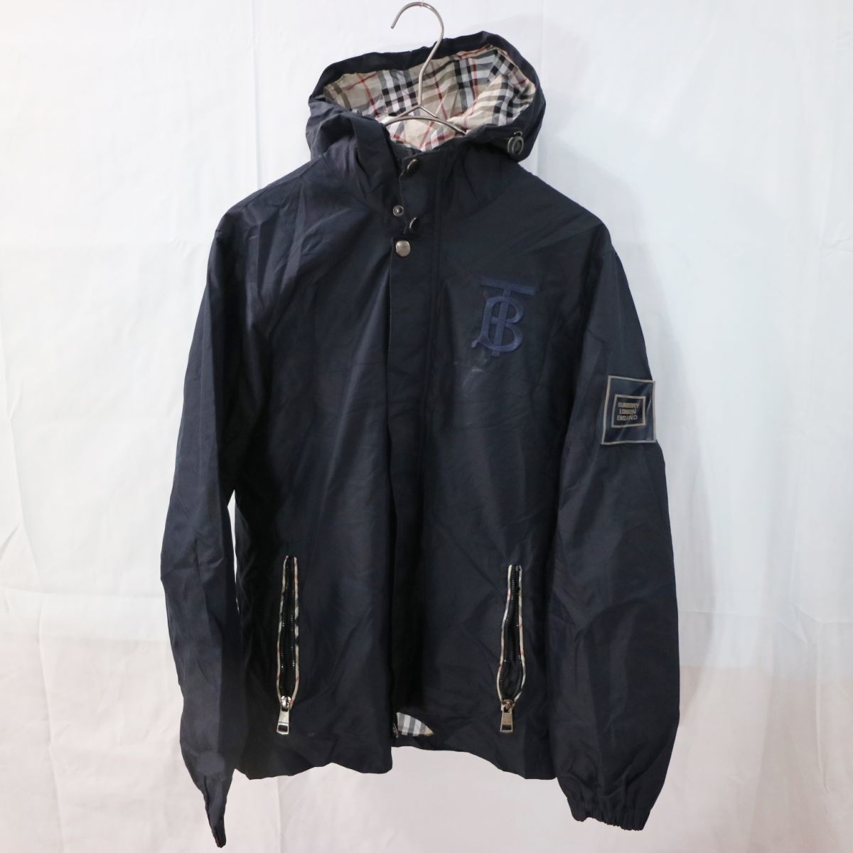 BURBERRY バーバリー ナイロンジャケット 裏地チェック フルジップ 