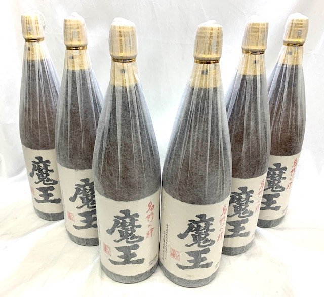 ◆東京都内限定配送◆【未開栓】(6本セット)白玉醸造株式会社　魔王【2】　芋焼酎　1.8リットル　25度【送料無料】FA1606