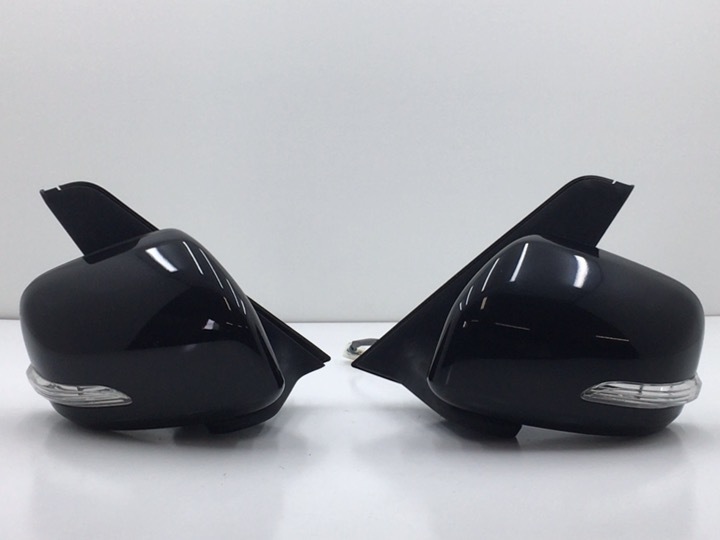 動作OK！ タント L375S 左右ドアミラー 黒X06 電動格納 ウィンカー付