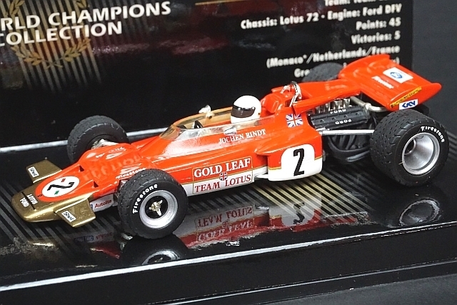 【新作入荷，新品】 ミニチャンプス PMA 1/43 LOTUS FORD ロータスフォード 72 世界チャンピオン J.リント 1970 #2 436700005(レーシングカー)｜売買されたオークション情報、yahooの商品情報をアーカイブ公開 - オークファ レーシングカー
