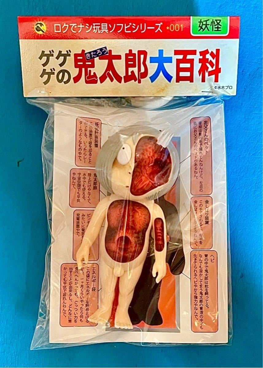 ロクでナシ玩具 ゲゲゲの鬼太郎 大百科 解剖図 からだのひみつ ソフビ 水木