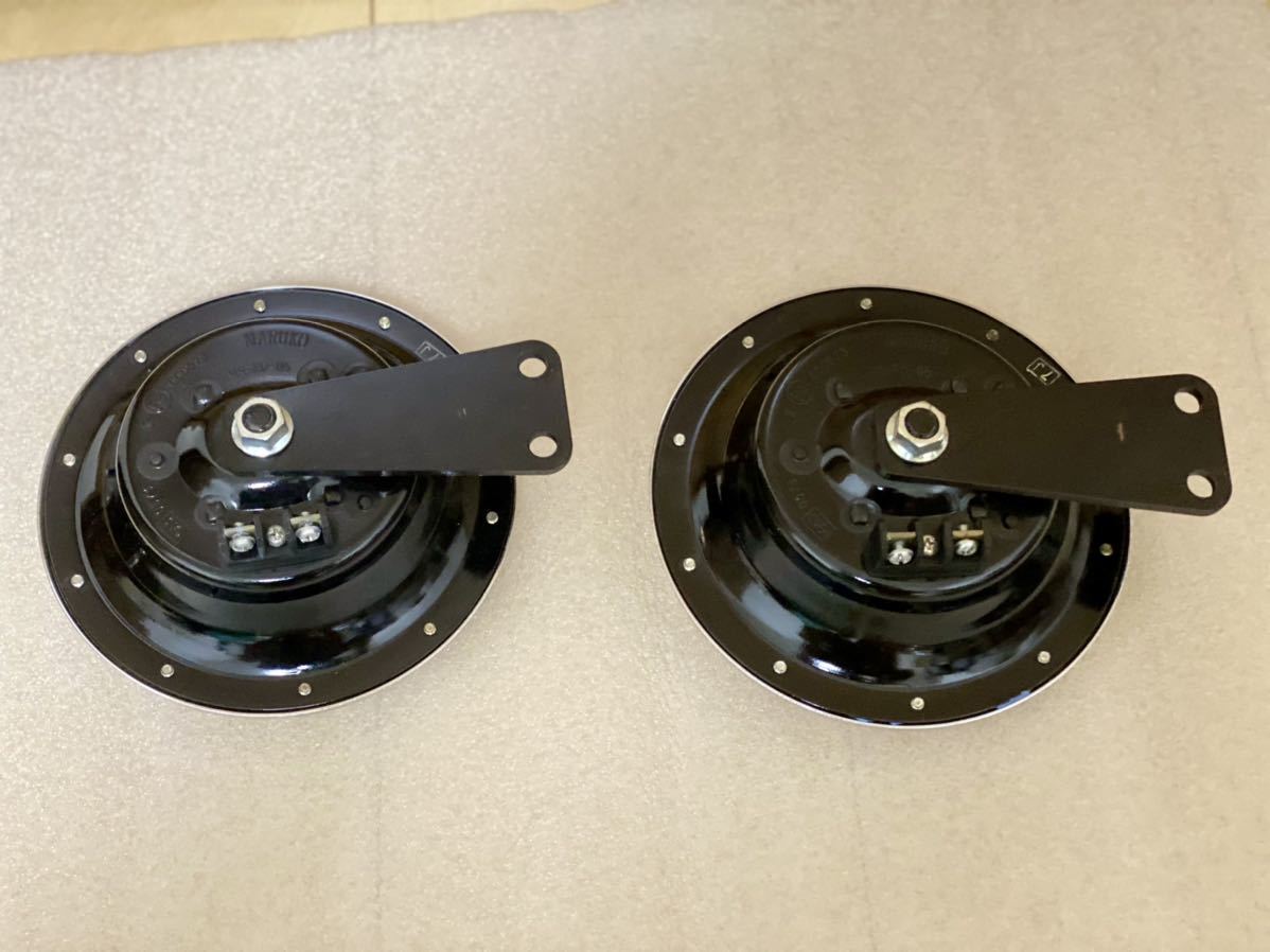 【定番，人気SALE】 【美品】マルコホーン ULM-I 115dB 12V MARUKO HORN ハイウェイホーン 当時物 JDM ベンツホーン　ハイソカー ハイパワー 
