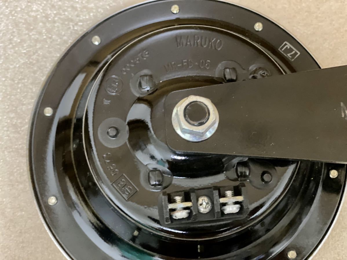【定番，人気SALE】 【美品】マルコホーン ULM-I 115dB 12V MARUKO HORN ハイウェイホーン 当時物 JDM ベンツホーン　ハイソカー ハイパワー 