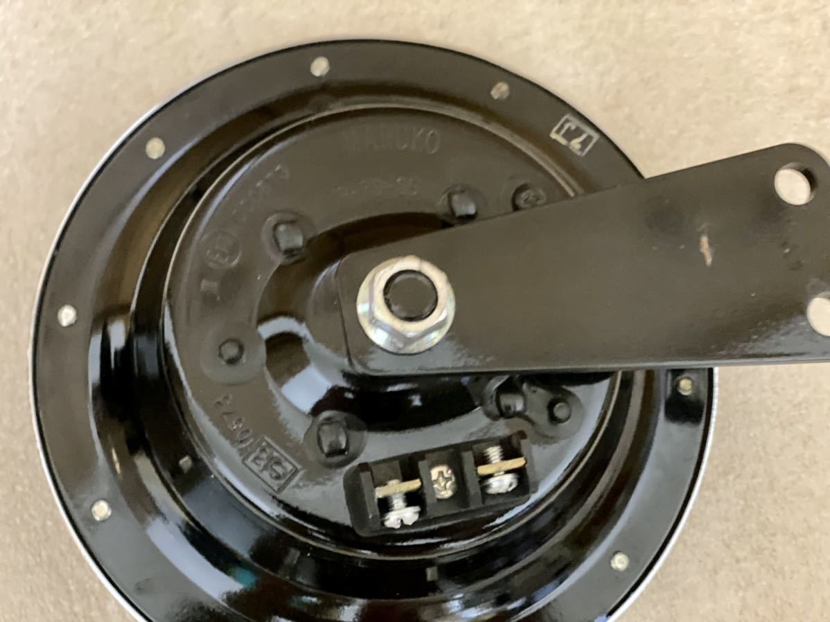 【定番，人気SALE】 【美品】マルコホーン ULM-I 115dB 12V MARUKO HORN ハイウェイホーン 当時物 JDM ベンツホーン　ハイソカー ハイパワー 