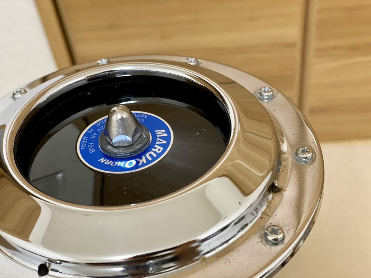 【定番，人気SALE】 【美品】マルコホーン ULM-I 115dB 12V MARUKO HORN ハイウェイホーン 当時物 JDM ベンツホーン　ハイソカー ハイパワー 