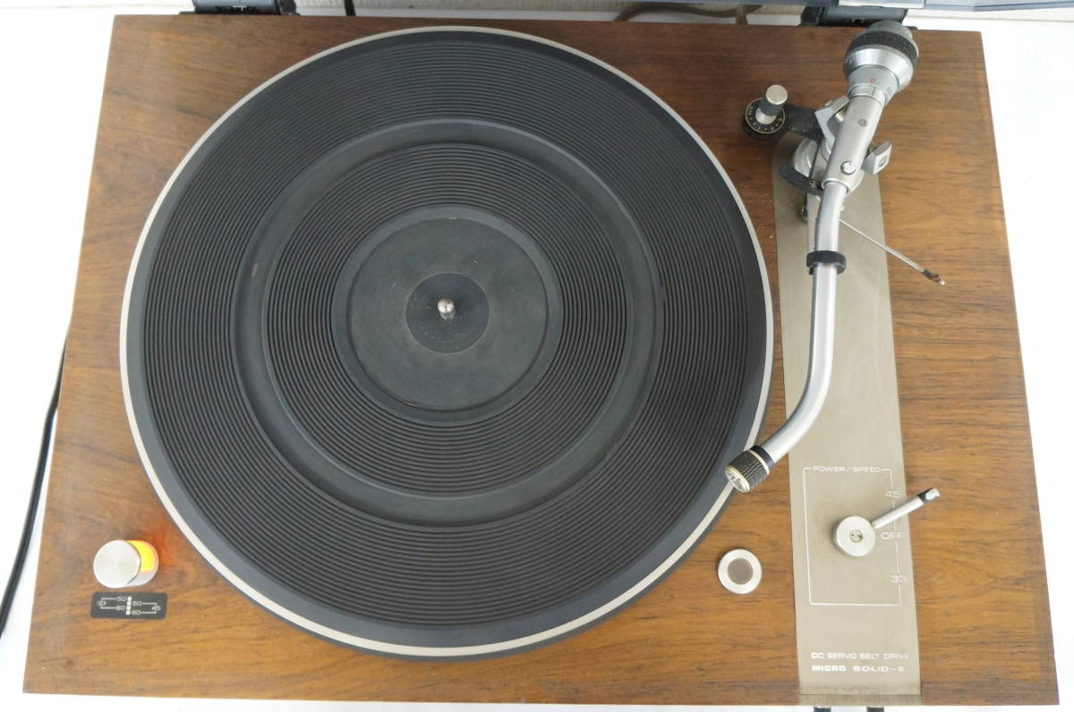 MICRO マイクロ SOLID-5 レコードプレーヤー ターンテーブル 通電のみ 