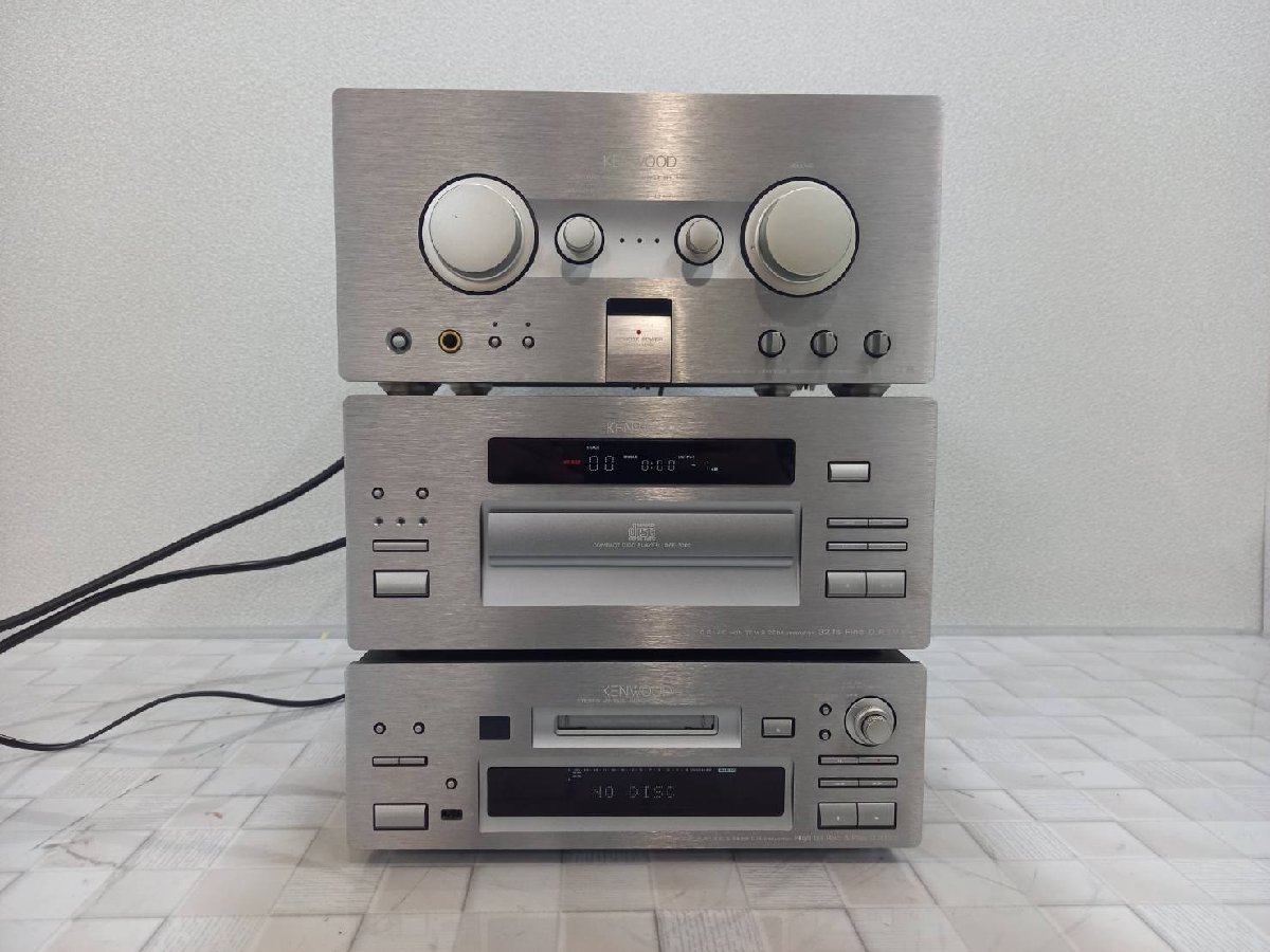 △1957　現状品　オーディオ機器　システムコンポ　KENWOOD　LSF-777　DPF-7002　KAF-7002　DMF-7002S　ケンウッド KENWOOD ケンウッド + 音出し確認済 A-85&frasl;T-85&frasl;DP-950&frasl;GE-850&frasl;X-85&frasl;S-9ML 中古品