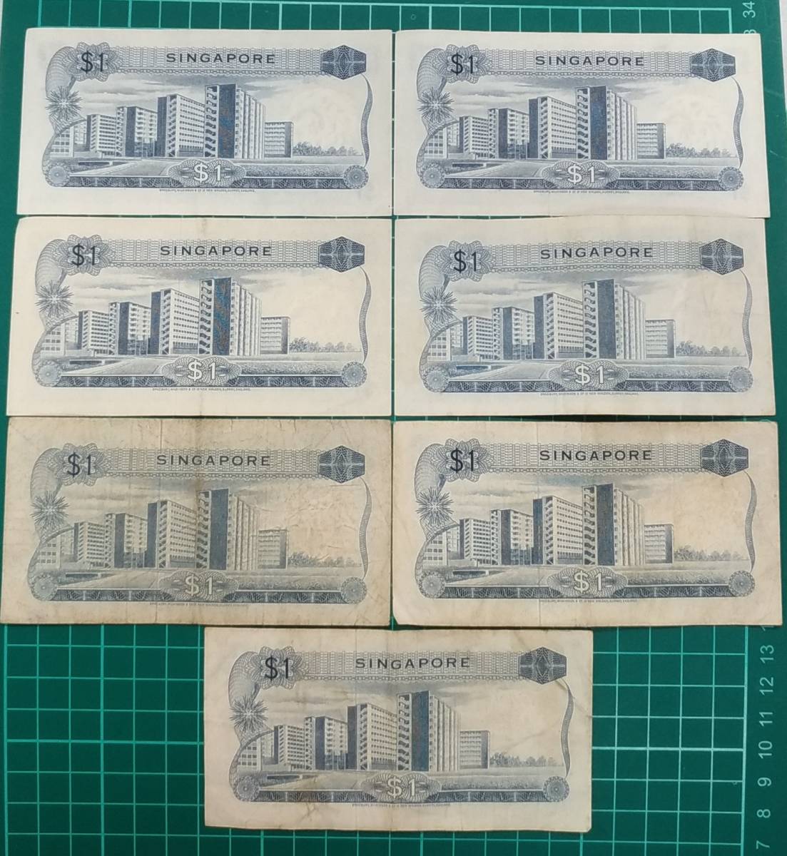 1円スタート】シンガポールドル 旧紙幣 Singapore notes 花柄シリーズ