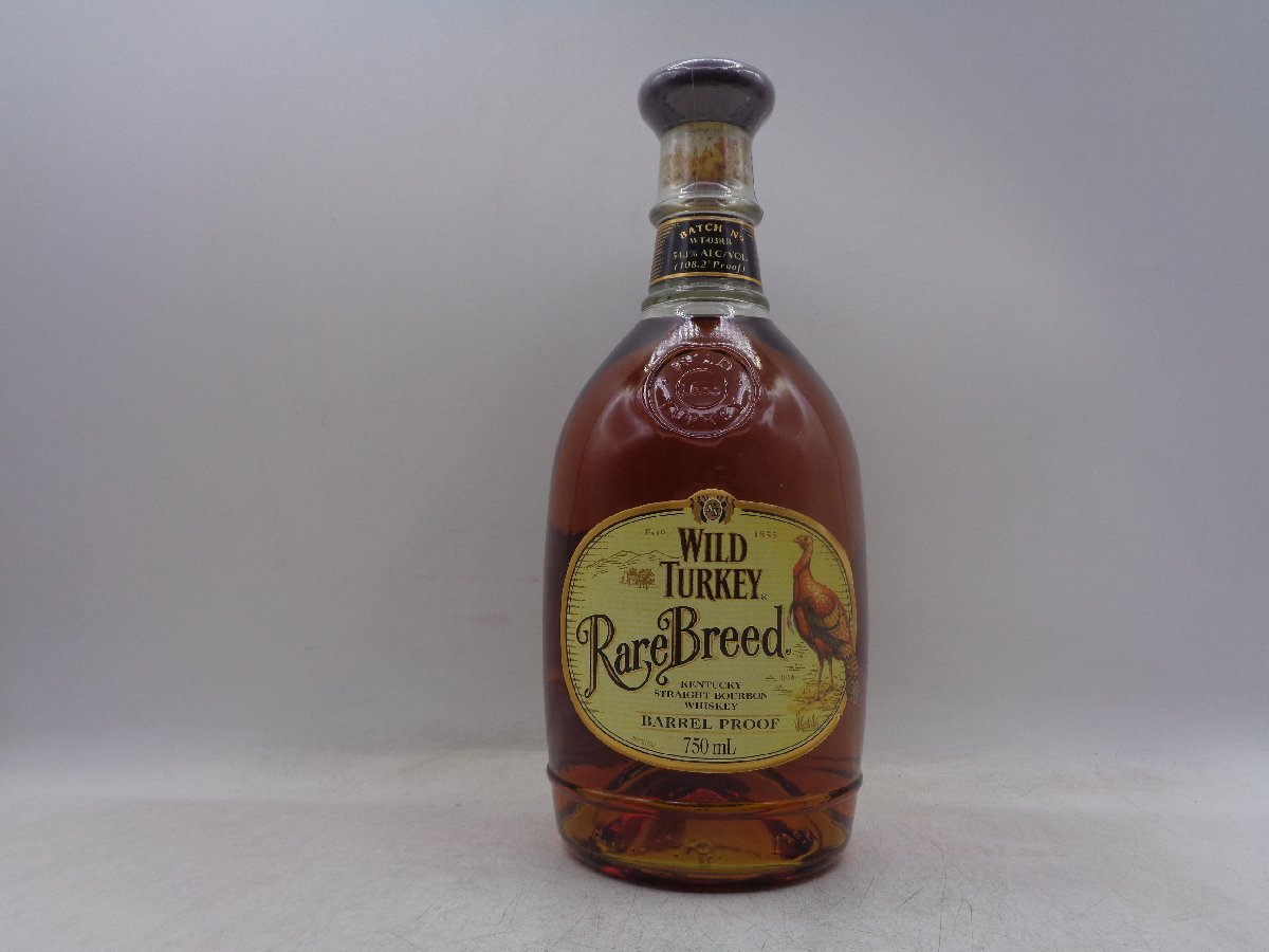 WILD TURKEY Rare Breed ワイルドターキー レアブリード バレルプルーフ バーボン 750ml 108，2PROOF 未開封 古酒 X130528