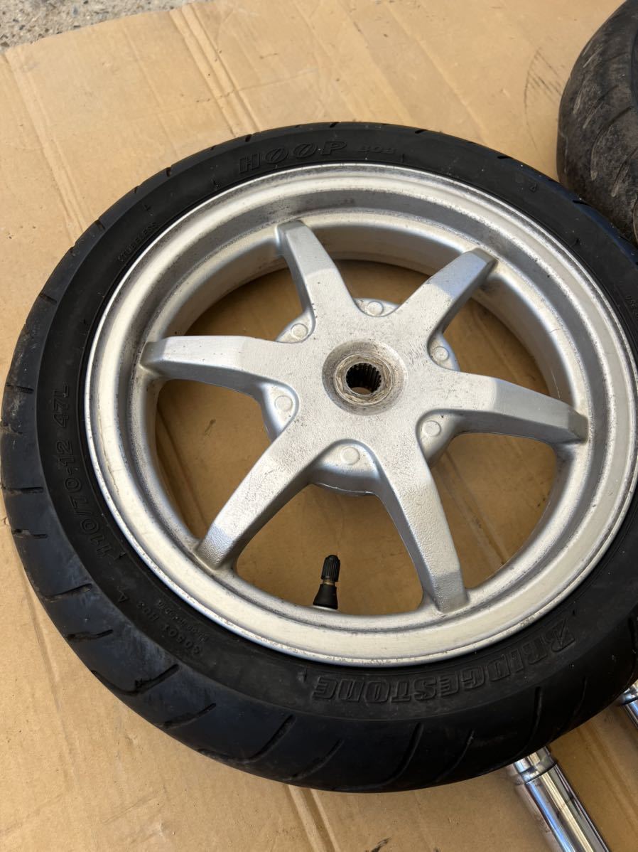 スズキ ZZ フロントフォーク 一式 前後ホイール 美品 アドレスv125