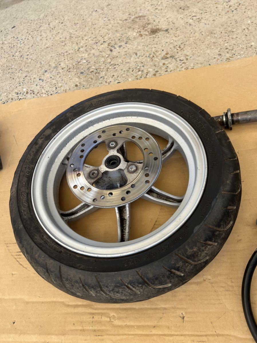 スズキ ZZ フロント足回り一式 アドレスv125などに スズキ ZZ フロントフォーク 一式 前後ホイール 美品 アドレスv125