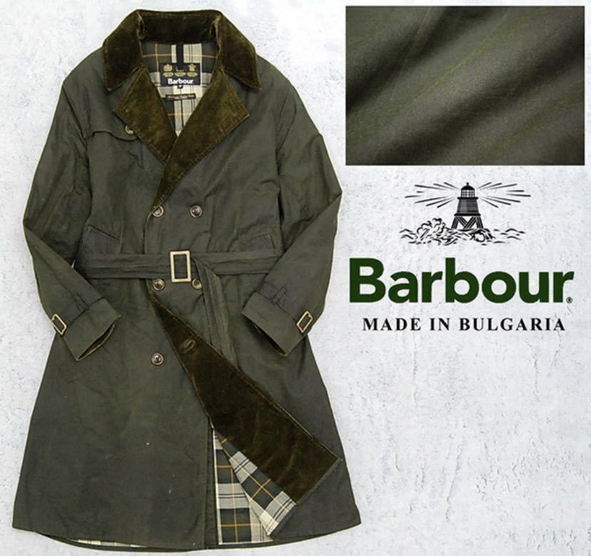 1円 大きめL〜XL程度 バブアー Barbour WHITLEY TRENCH COAT オイルド