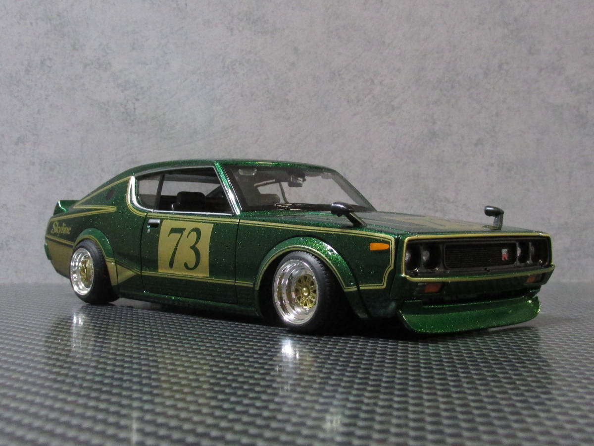 Maisto 1/24 ニッサン スカイライン 2000GT-R(KPGC110) グリーン
